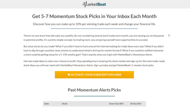 Momentum Alerts